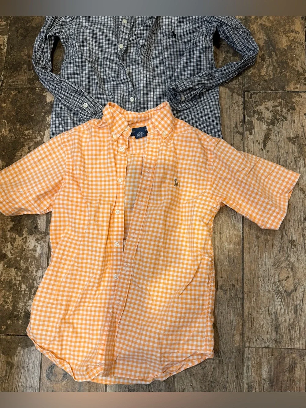 Ralph Lauren youth size medium 10/12 long sleeve & short sleeve button downs